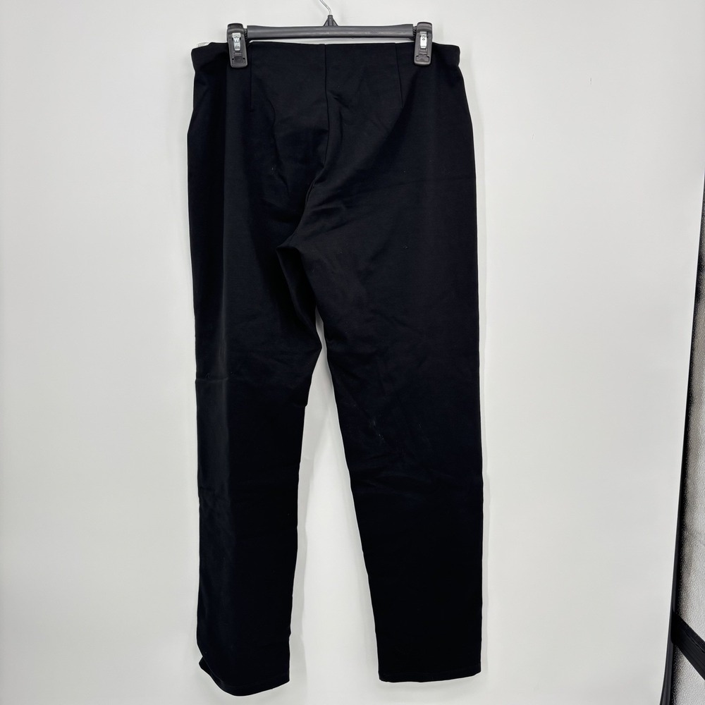 Eileen Fisher Black Pants Pull On Elastic Waist Women's Size Medium Work Career - Picture 2 of 8